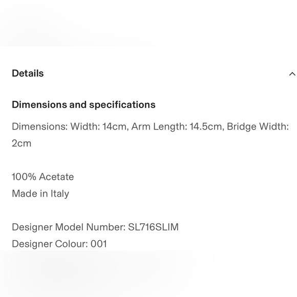 Saint Laurent Sunglasses - Picture 8 of 8